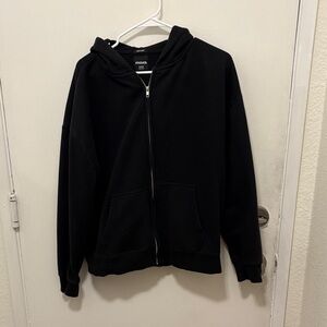 Black RSQ Zip-Up Hoodie